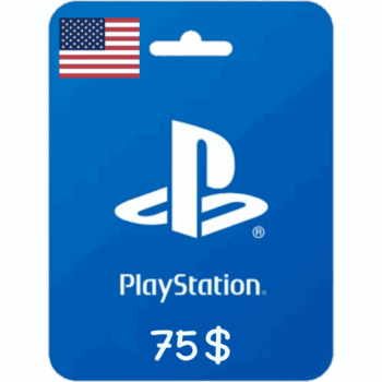 بطاقة بلاي ستيشن 75$ (المتجر الامريكي)