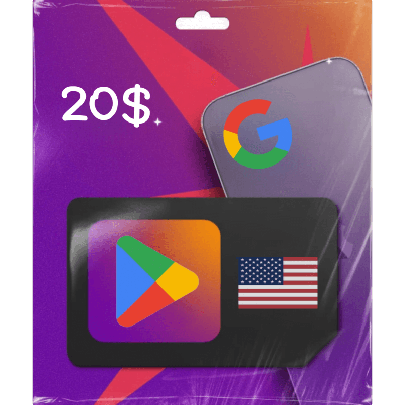 بطاقة قوقل بلاي 20$ (المتجر الامريكي) فولو 965 - Follow 965 بطاقات قوقل بلاي بطاقة قوقل بلاي 20$ (المتجر الامريكي) - فولو 965 - Follow 965