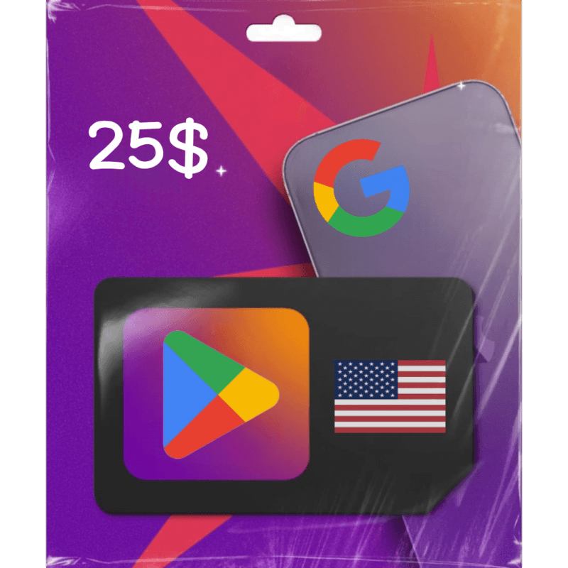 بطاقة قوقل بلاي 25$ (المتجر الامريكي) فولو 965 - Follow 965 بطاقات قوقل بلاي بطاقة قوقل بلاي 25$ (المتجر الامريكي) - فولو 965 - Follow 965